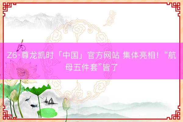 Z6·尊龙凯时「中国」官方网站 集体亮相！“航母五件套”皆了