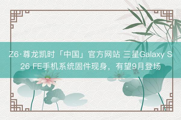 Z6·尊龙凯时「中国」官方网站 三星Galaxy S26 FE手机系统固件现身，有望9月登场