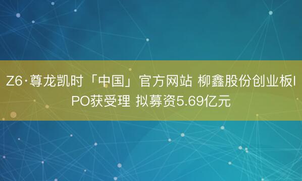Z6·尊龙凯时「中国」官方网站 柳鑫股份创业板IPO获受理 拟募资5.69亿元