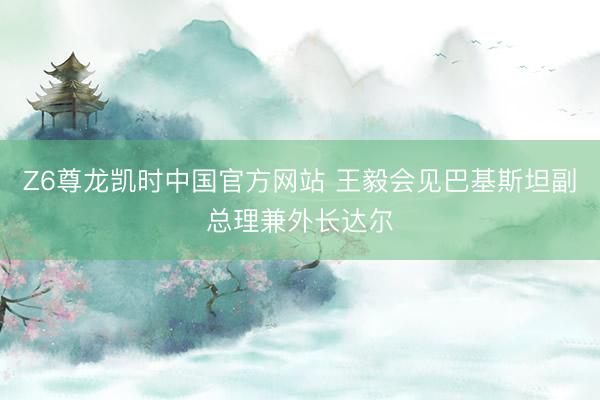Z6尊龙凯时中国官方网站 王毅会见巴基斯坦副总理兼外长达尔