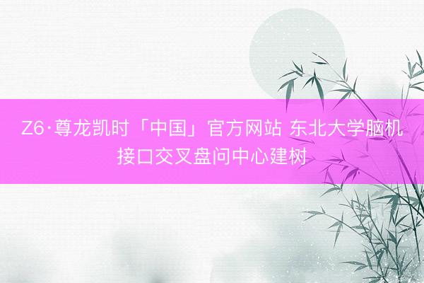 Z6·尊龙凯时「中国」官方网站 东北大学脑机接口交叉盘问中心建树