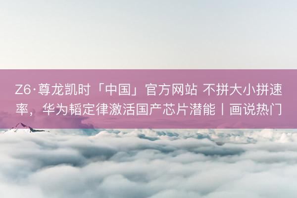 Z6·尊龙凯时「中国」官方网站 不拼大小拼速率，华为韬定律激活国产芯片潜能丨画说热门